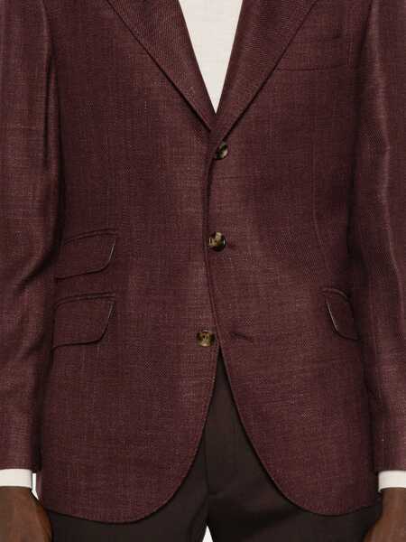 Geci Brunello Cucinelli Brunello Cucinelli Suit-Type Jacket Red Barbati (BM 19399155) 5
