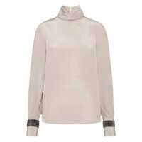 Pulovere Brunello Cucinelli Silk Top Femei