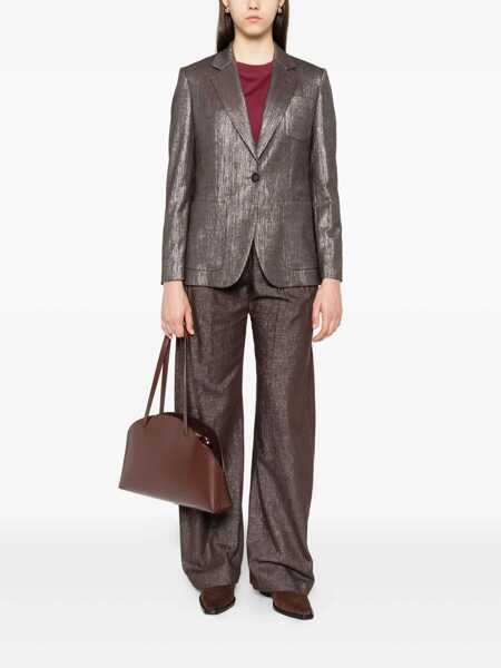 Sacouri Brunello Cucinelli Brunello Cucinelli Wool Blend Blazer Jacket SILVER Femei (BM 19399314) 2