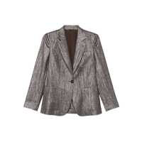 Sacouri Brunello Cucinelli Wool Blend Blazer Jacket Femei