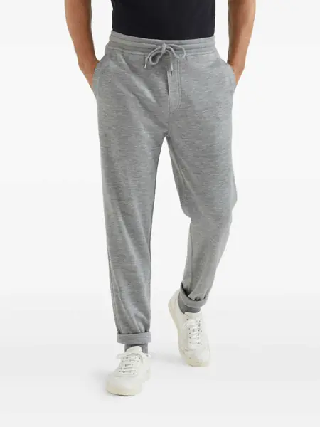 Pantaloni Brunello Cucinelli Brunello Cucinelli Silk And Cashmere Trousers LIGHT GREY Barbati (BM 19399434) 3