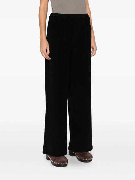 Pantaloni casual APUNTOB Apuntob Courduroy Cotton Trousers Black Femei (BM 19400031) 3