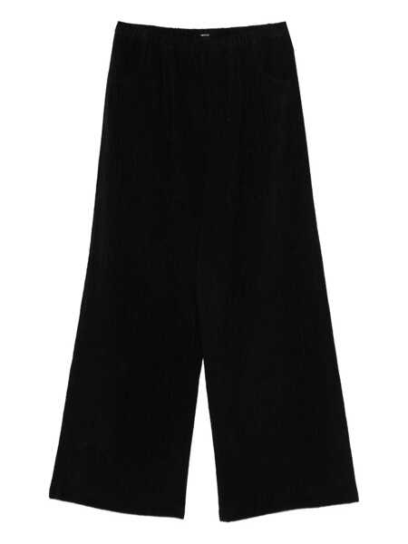 Pantaloni casual APUNTOB Apuntob Courduroy Cotton Trousers Black Femei (BM 19400031) 1