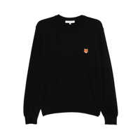 Pulovere Maison Kitsuné Fox Head Wool Crewneck Sweater Barbati