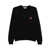 MAISON KITSUNÉ Maison Kitsuné Fox Head Wool Crewneck Sweater Black