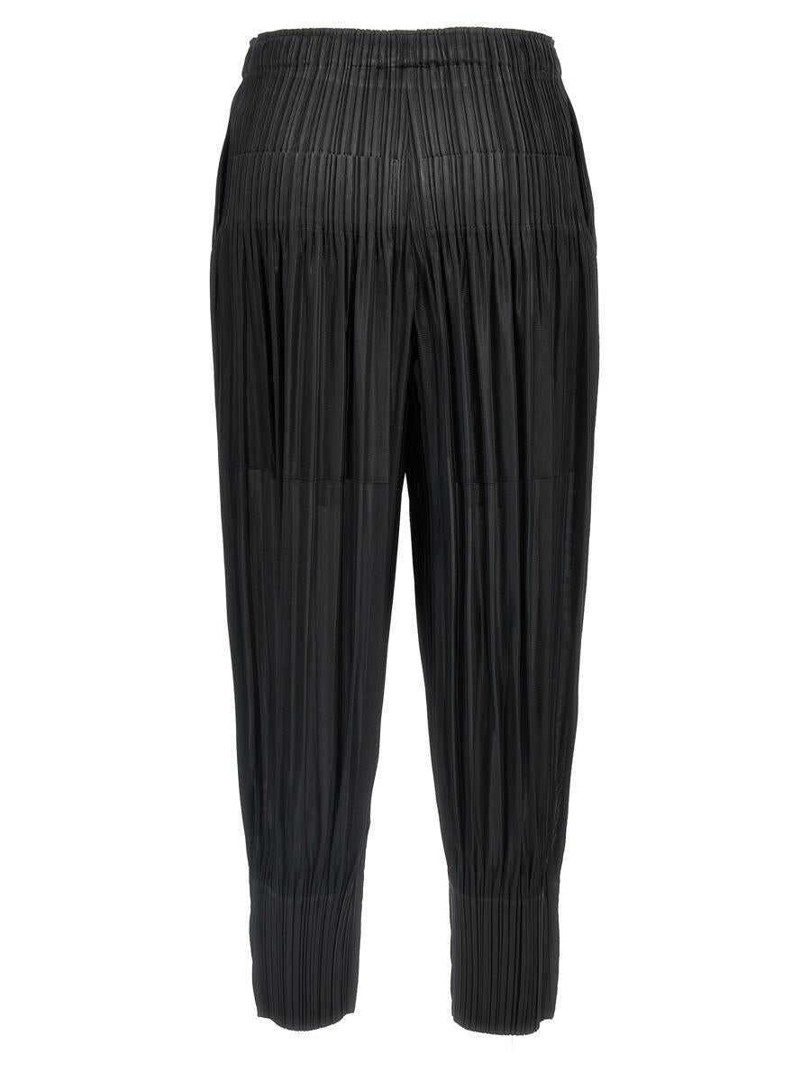 Pantaloni casual PLEATS PLEASE ISSEY MIYAKE Pleats Please Issey Miyake Fluffy Basics Pants Black Femei (BM 19400427) 2