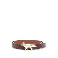 Curele Maison Kitsuné Profile Fox Leather Belt Accessories Femei