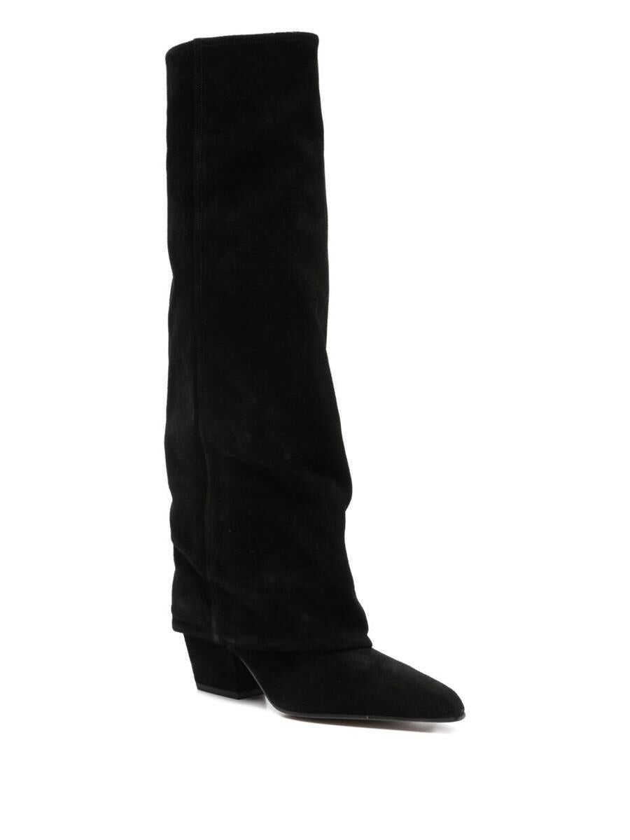 Bocanci Paris Texas Paris Texas Black High Boots In Suede Black Femei (BM 19400493) 2