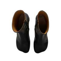 Bocanci MM6 Maison Margiela Dama - Bocanci MM6 Maison Margiela MM6 Maison Margiela Leather Ankle Boots Black Femei (BM 19400832) - B-mall.ro