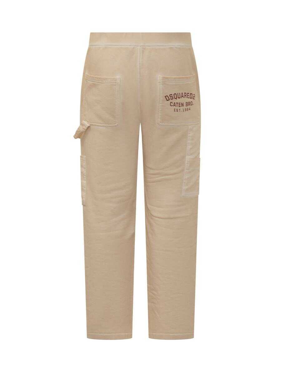 Pantaloni DSQUARED2 DSQUARED2 Beige Cargo Pants Dsquared2 WHITE Barbati (BM 19401018) 2