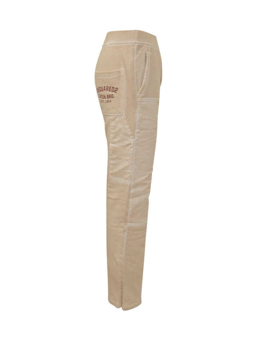 Pantaloni DSQUARED2 DSQUARED2 Beige Cargo Pants Dsquared2 WHITE Barbati (BM 19401018) 4