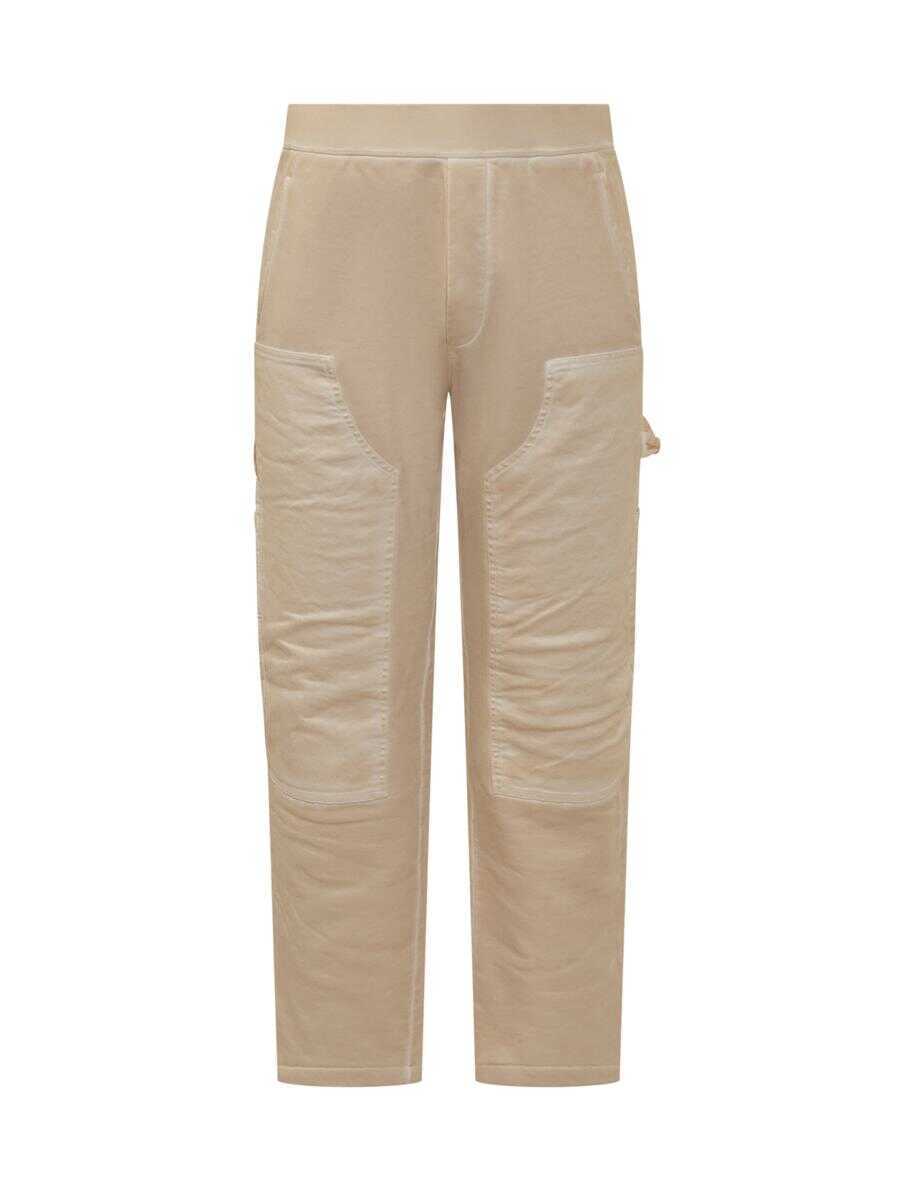Pantaloni DSQUARED2 DSQUARED2 Beige Cargo Pants Dsquared2 WHITE Barbati (BM 19401018) 1