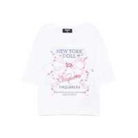 Tricouri DSQUARED2 Printed Cotton T-Shirt Femei
