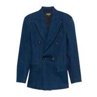 Sacouri DSQUARED2 Denim Double-Breasted Blazer Jacket Femei