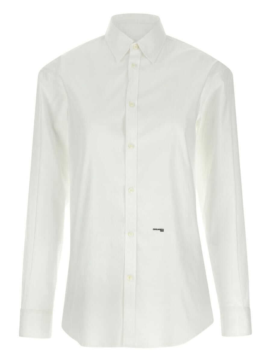 Camasi DSQUARED2 DSQUARED2 Cotton Shirt WHITE Femei (BM 19401033) 1
