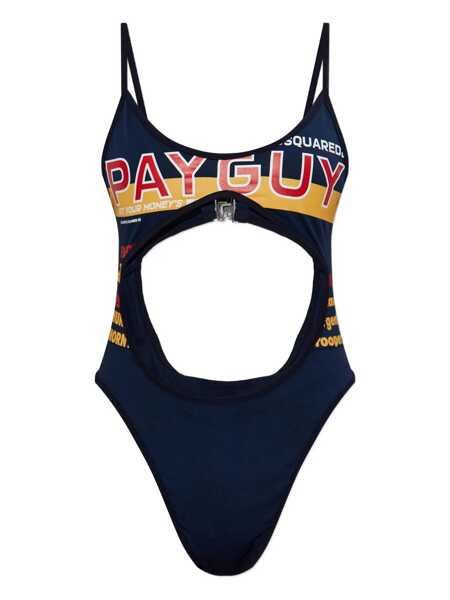 Body-uri DSQUARED2 DSQUARED2 Printed Bodysuit BLUE Femei (BM 19401045) 1