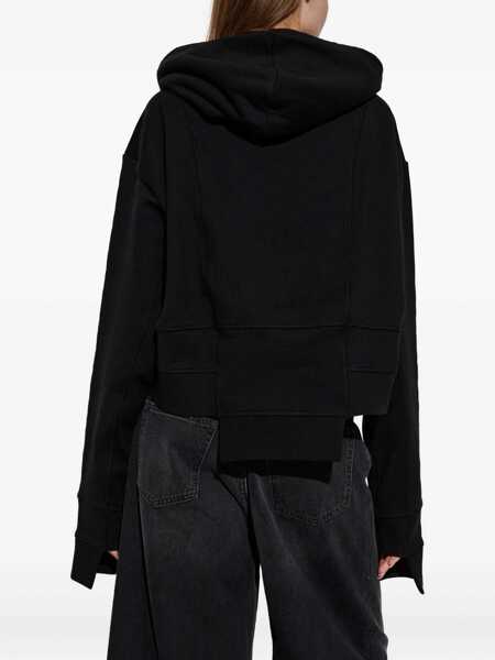 Bluze de trening DSQUARED2 DSQUARED2 Cotton Cropped Hoodie Black Femei (BM 19401048) 4
