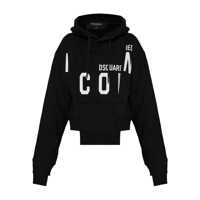 Bluze de trening DSQUARED2 Cotton Cropped Hoodie Femei