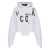 DSQUARED2 DSQUARED2 Cotton Cropped Hoodie WHITE