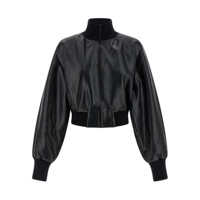 Paltoane NORMA KAMALI Norma Kamali Faux Leather Bomber Jacket