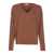 Liu Jo Liu Jo Beige Knitwear In Wool And Cashmere With V-Neck BROWN