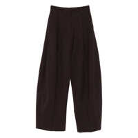 Pantaloni casual The Latest Billie Wool Blend Wide-Leg Trousers Femei