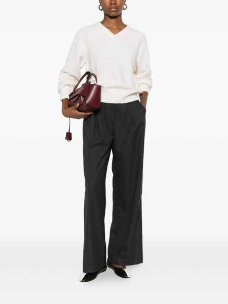 Pulovere DUNST Dunst Wool V-Necked Sweater Beige Femei (BM 19401456) 2