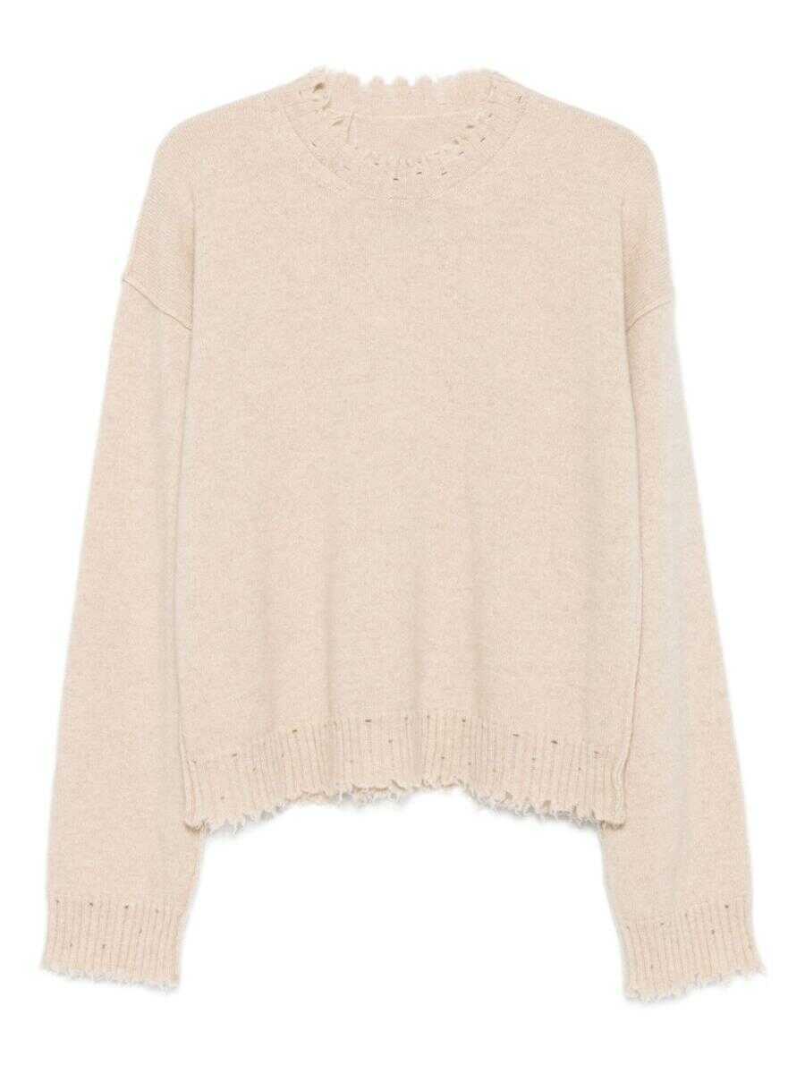 Pulovere UMA WANG Uma Wang Cashmere Crewneck Jumper Beige Femei (BM 19401537) 1