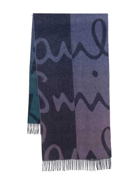 Esarfe Paul Smith Paul Smith Wool And Cashmere Scarf BLUE Femei (BM 19401729) 1