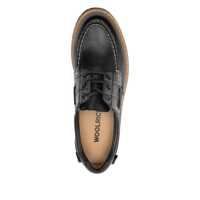 Mocasini Woolrich Dama - Mocasini Woolrich Woolrich Rock Leather Boat Shoes Black Femei (BM 19401831) - B-mall.ro