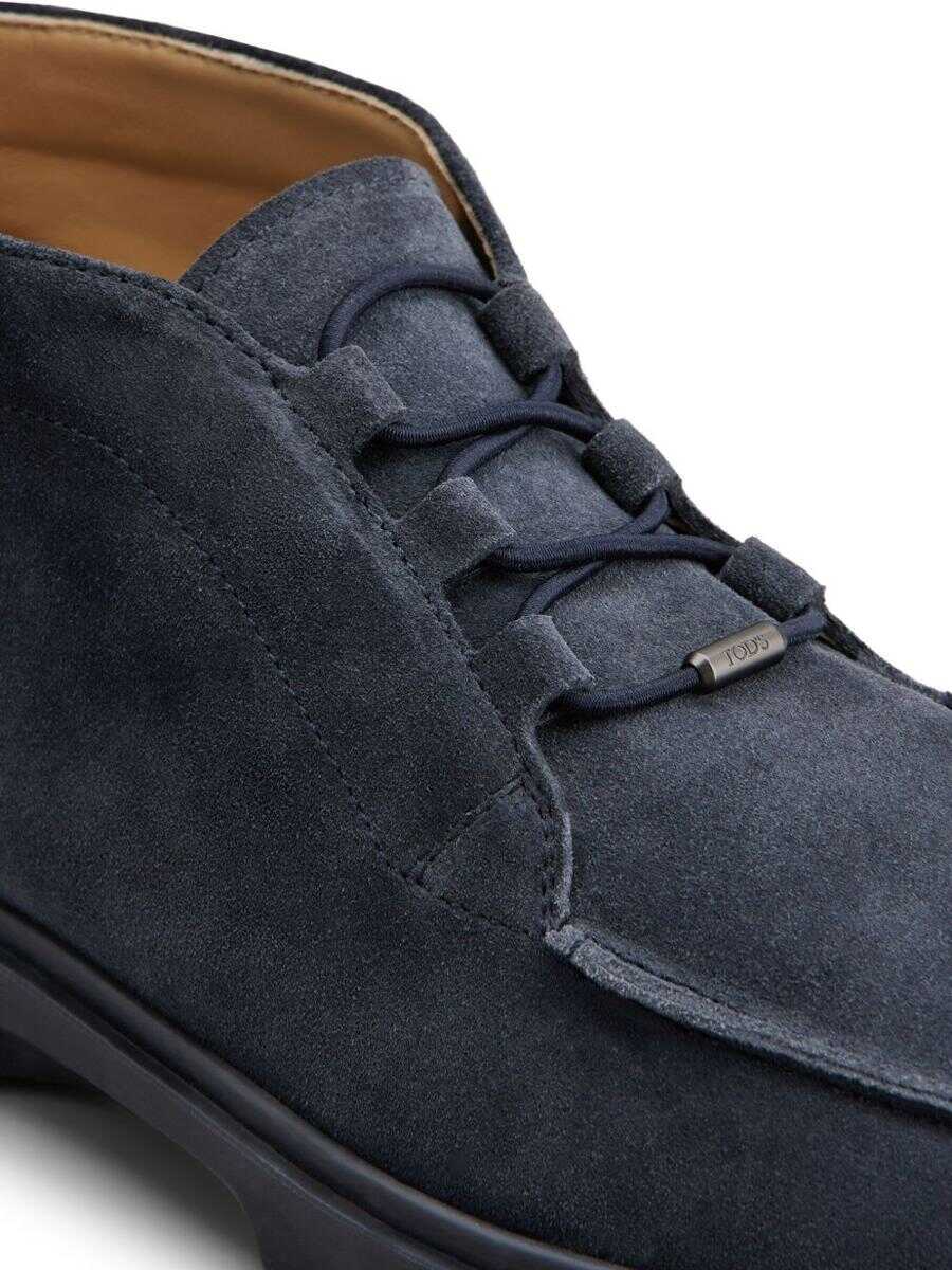 Bocanci TODS TodS Suede Leather Ankle Boots BLUE Barbati (BM 19402209) 2
