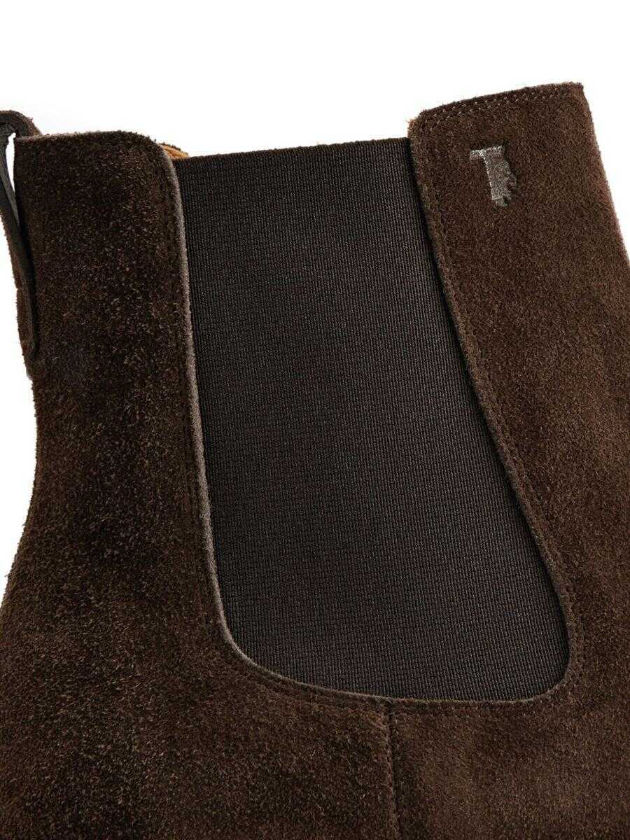 Bocanci TODS TodS Leather Ankle Boots BROWN Barbati (BM 19402248) 4