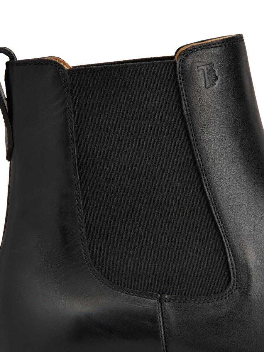 Bocanci TODS TodS Leather Ankle Boots Black Barbati (BM 19402251) 5