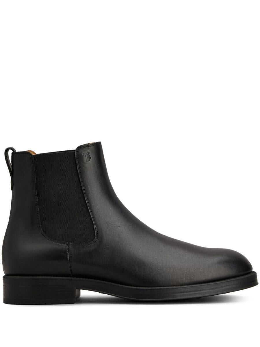 Bocanci TODS TodS Leather Ankle Boots Black Barbati (BM 19402251) 1