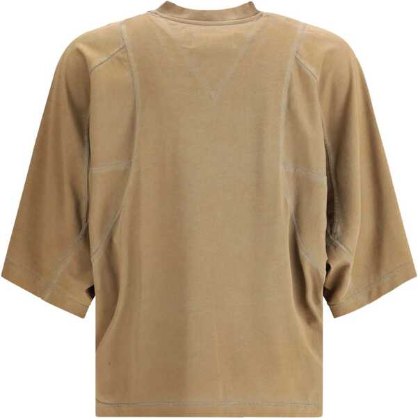 Tricouri Vivienne Westwood V-Neck T-Shirt WASHED KHAKI Barbati (BM 19402487) 2