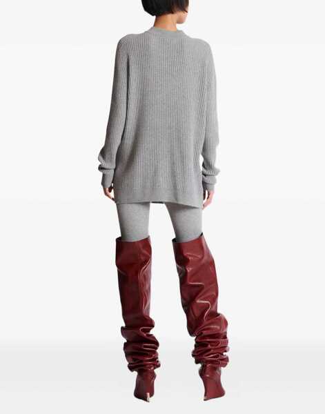 Cardigane Balmain Long cashmere Cardigan GRIS CHIN Femei (BM 19402490) 4