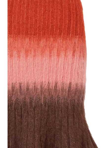 Fuste Fendi Mohair and Wool Midi Skirt RUSTBLUSH Femei (BM 19402508) 2