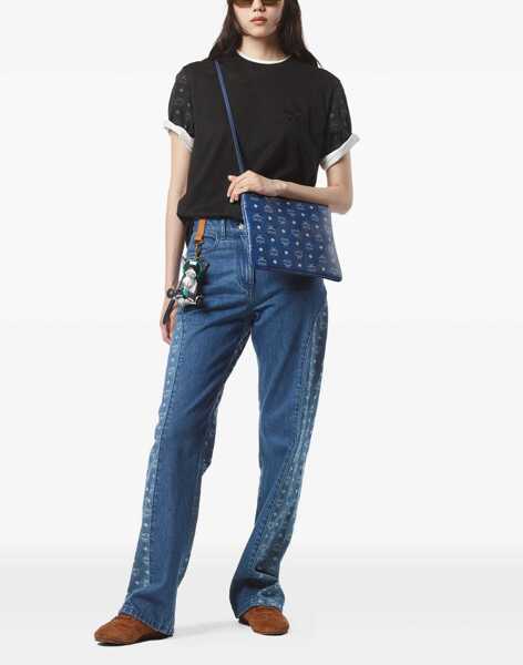 Genti de mana MCM Pouch with Visetos print BLUE VISETOS Femei (BM 19402517) 2