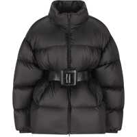 Geci de iarna Belted Hourglass Short Puffer Femei