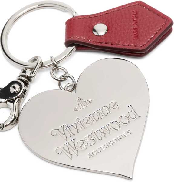 Brelocuri Vivienne Westwood Mirror Heart Orb Keychain RED Femei (BM 19402586) 2