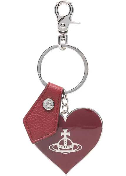 Brelocuri Vivienne Westwood Mirror Heart Orb Keychain RED Femei (BM 19402586) 1