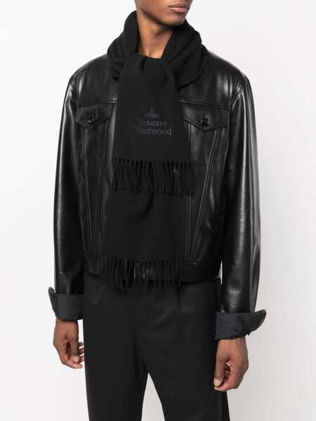 Esarfe Vivienne Westwood Scarf With Logo BLACK Barbati (BM 19402592) 2