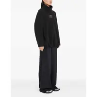 Topuri MM6 Maison Margiela Dama - Topuri MM6 Maison Margiela High-Neck Drawstring Sweatshirt from the Salomon x MM6 WASHED BLACK Femei (BM 19402622) - B-mall.ro