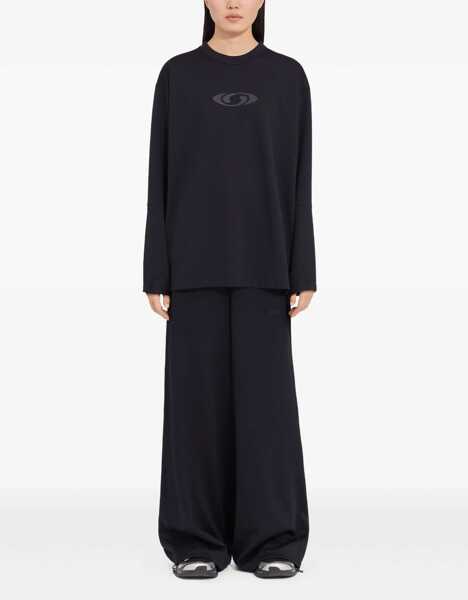 Topuri MM6 Maison Margiela Salomon Motomesh LS crewneck from the Salomon x MM6 WASHED BLACK Femei (BM 19402646) 2