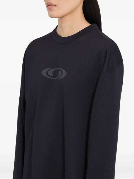 Topuri MM6 Maison Margiela Salomon Motomesh LS crewneck from the Salomon x MM6 WASHED BLACK Femei (BM 19402646) 5