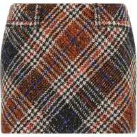 Fuste Jacquard Fabric Mini Skirt Femei