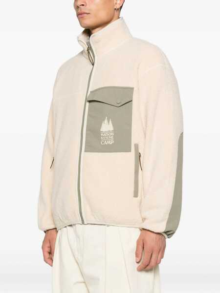 Jachete MAISON KITSUN Casual Fleece Jacket ECRU Barbati (BM 19402673) 3