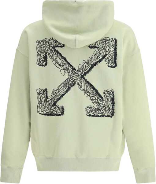 Bluze de trening Off-White Logo-embroidered Hoodie ALFAALFA - BLACK Barbati (BM 19402733) 2
