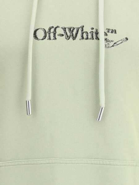 Bluze de trening Off-White Logo-embroidered Hoodie ALFAALFA - BLACK Barbati (BM 19402733) 3