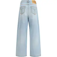 Blugi Fiorucci Dama - Blugi Fiorucci Tricolor Stripe Baggy Jeans LIGHT BLUE Femei (BM 19402760) - B-mall.ro